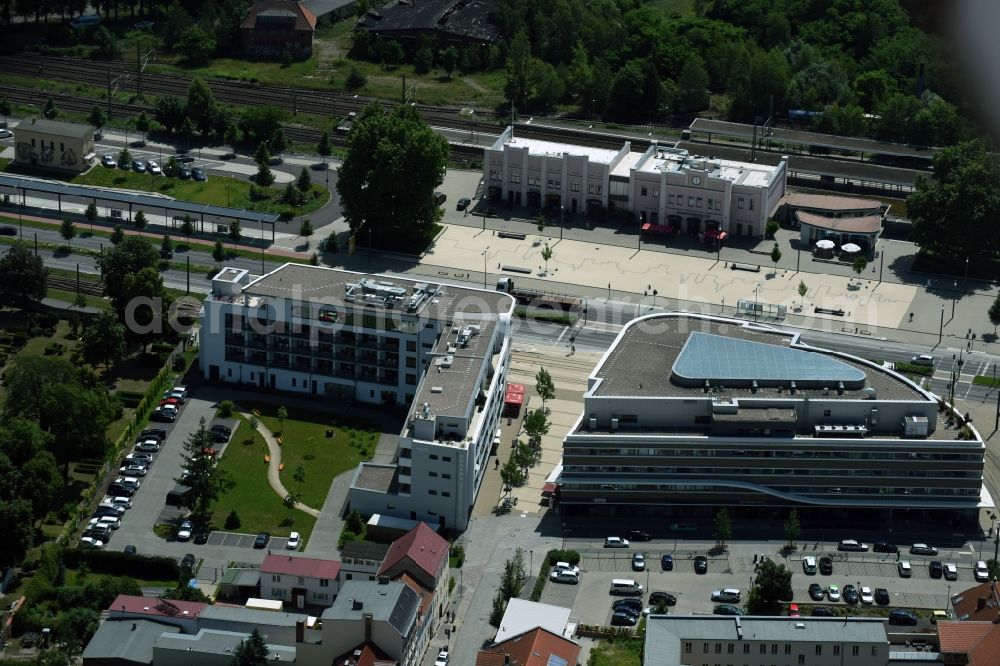 Brandenburg an der Havel from above - Health and medical center Gesundheitszentrum RECURA GmbH MVZ An Der Havel on Johonn-Carl-Sybel-Strasse in Brandenburg an der Havel in the state Brandenburg, Germany