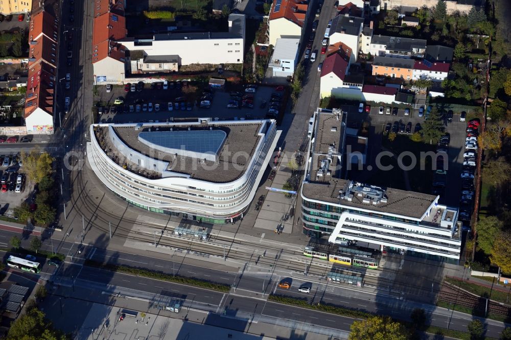 Brandenburg an der Havel from above - Health and medical center Gesundheitszentrum RECURA GmbH MVZ An Der Havel on Johonn-Carl-Sybel-Strasse in Brandenburg an der Havel in the state Brandenburg, Germany