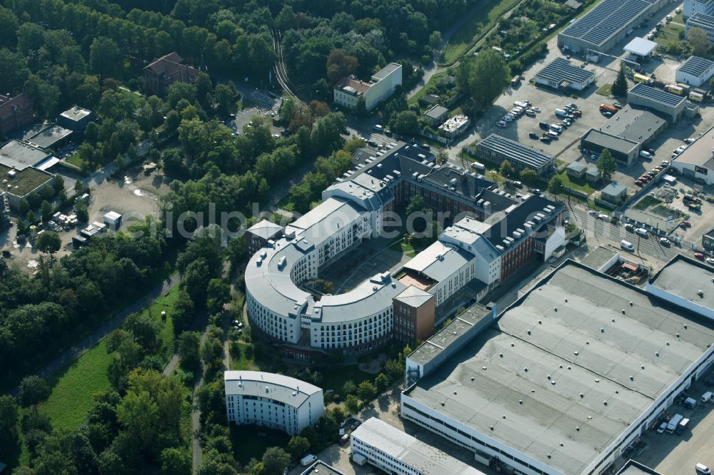 Berlin from above - Health and medical center on Herzbergstrasse in Berlin Lichtenberg in the state Berlin, Germany