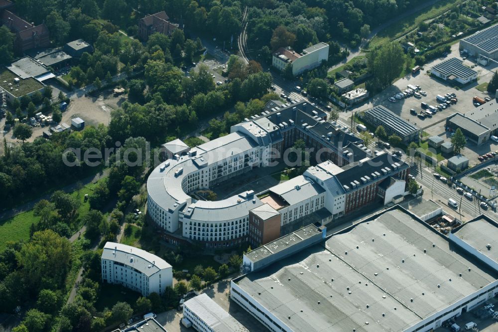 Berlin from the bird's eye view: Health and medical center on Herzbergstrasse in Berlin Lichtenberg in the state Berlin, Germany