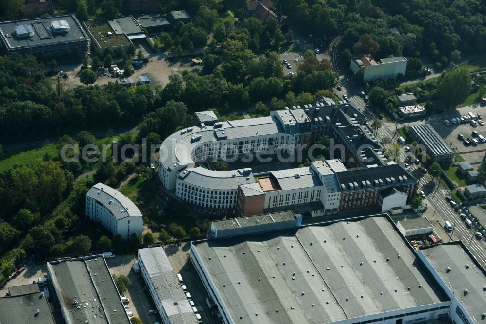 Aerial photograph Berlin - Health and medical center on Herzbergstrasse in Berlin Lichtenberg in the state Berlin, Germany