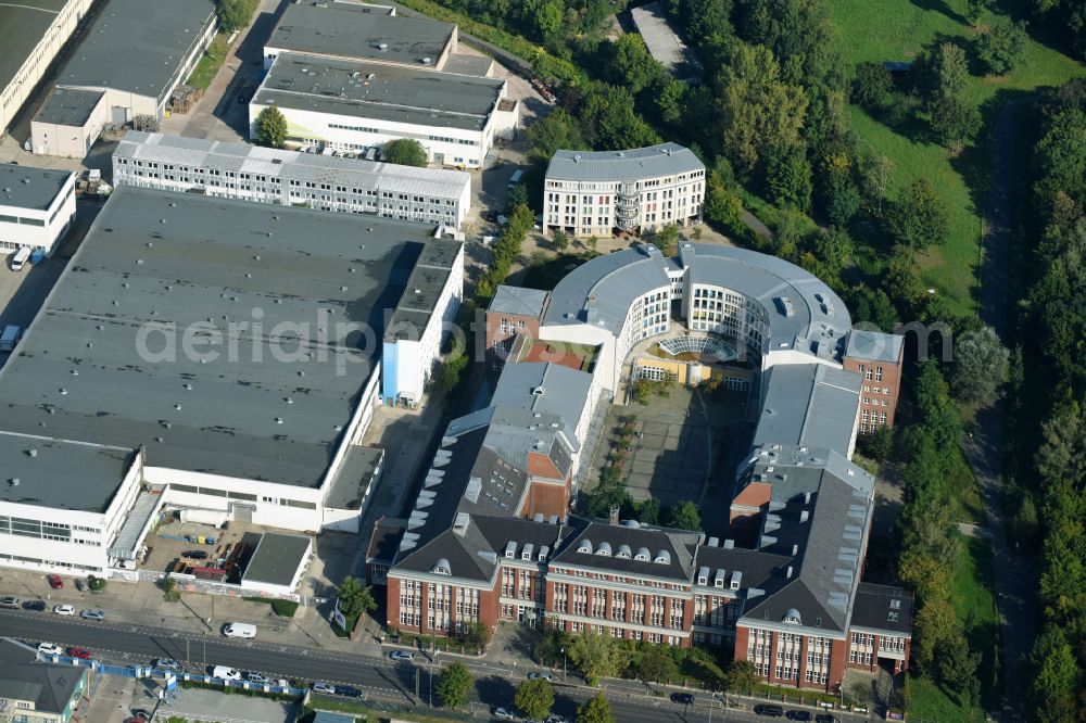 Aerial image Berlin - Health and medical center on Herzbergstrasse in Berlin Lichtenberg in the state Berlin, Germany