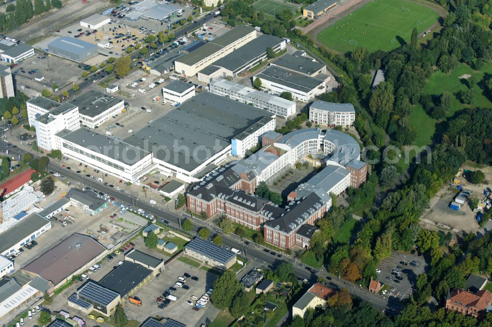 Berlin from above - Health and medical center on Herzbergstrasse in Berlin Lichtenberg in the state Berlin, Germany