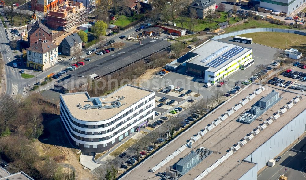 Witten from above - Health and medical center on Pferdebachstrasse in Witten in the state North Rhine-Westphalia