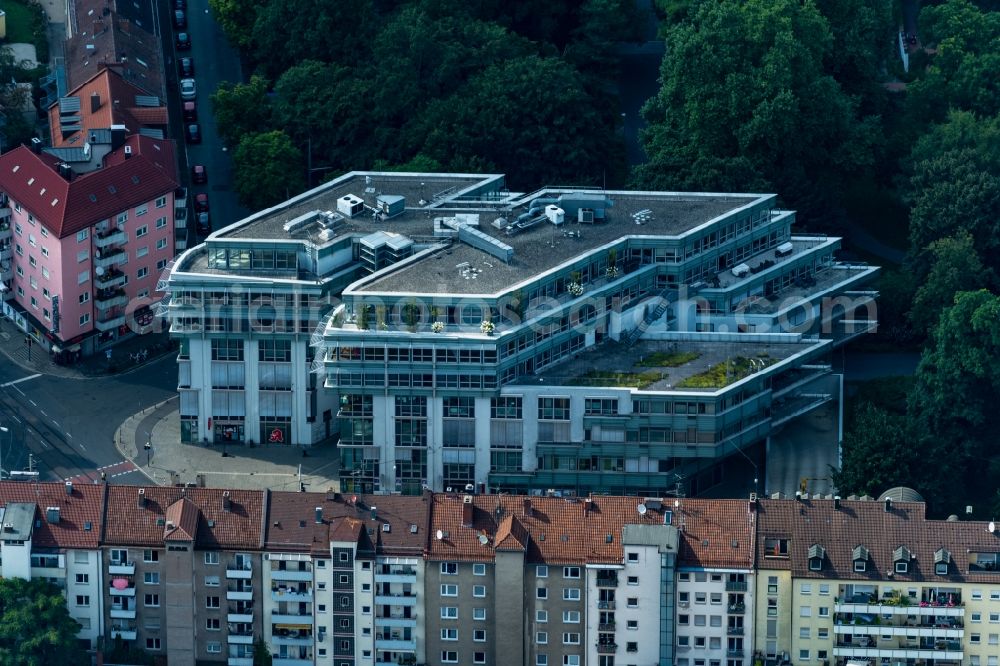 Nürnberg from above - Health and medical center Am Stadtpark in the district Maxfeld in Nuremberg in the state Bavaria, Germany