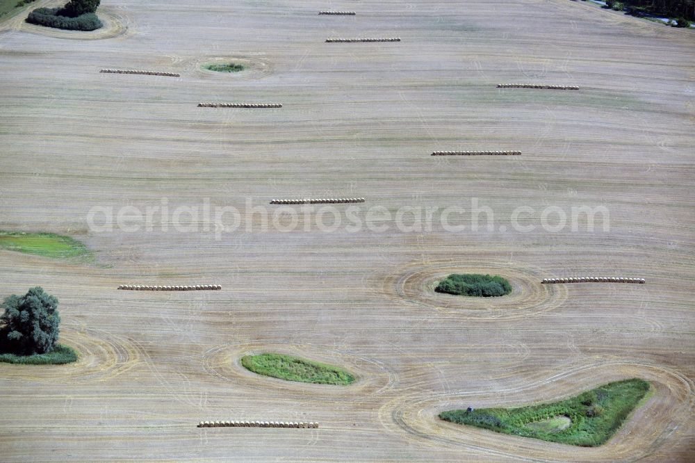 Klein Vielen from above - Field structures in Klein Vielen in the state Mecklenburg - Western Pomerania