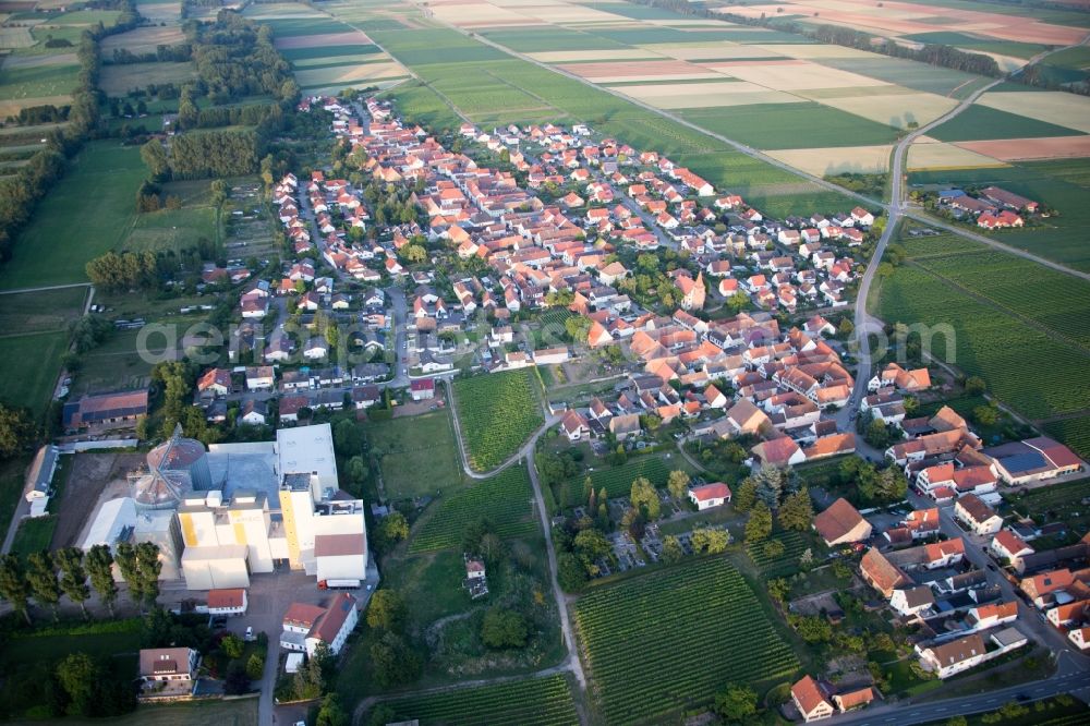 Aerial photograph Freimersheim (Pfalz) - Flvor mill of Cornexo GmbH in Freimersheim (Pfalz) in the state Rhineland-Palatinate, Germany