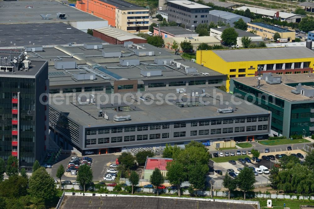 Bukarest from above - Commercial and industrial area Iride Business Park in Bucharest, Romania. The property on the street Dimitrie Pompei Blvd. is a project of IMMOFINANZ AG