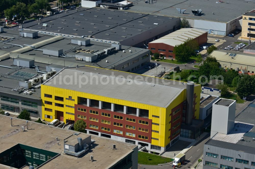 Bukarest from above - Commercial and industrial area Iride Business Park in Bucharest, Romania. The property on the street Dimitrie Pompei Blvd. is a project of IMMOFINANZ AG