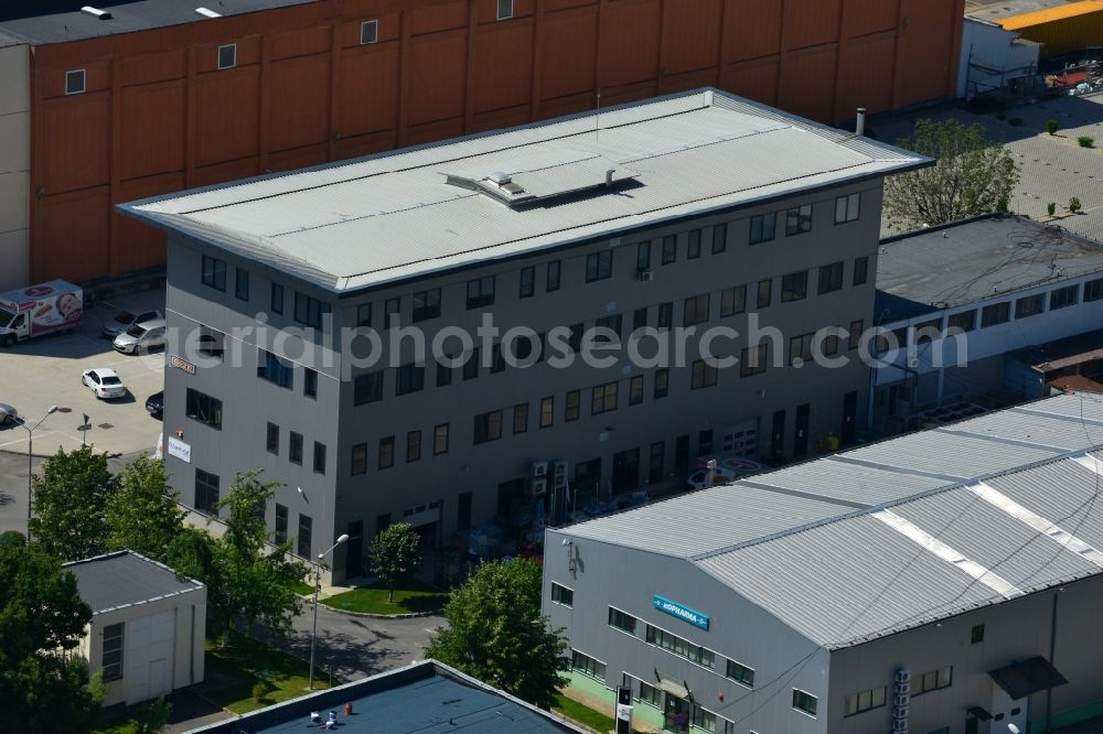 Bukarest from above - Commercial and industrial area Iride Business Park in Bucharest, Romania. The property on the street Dimitrie Pompei Blvd. is a project of IMMOFINANZ AG