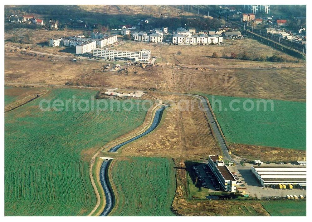 Schönefeld - Brandenburg from the bird's eye view: 