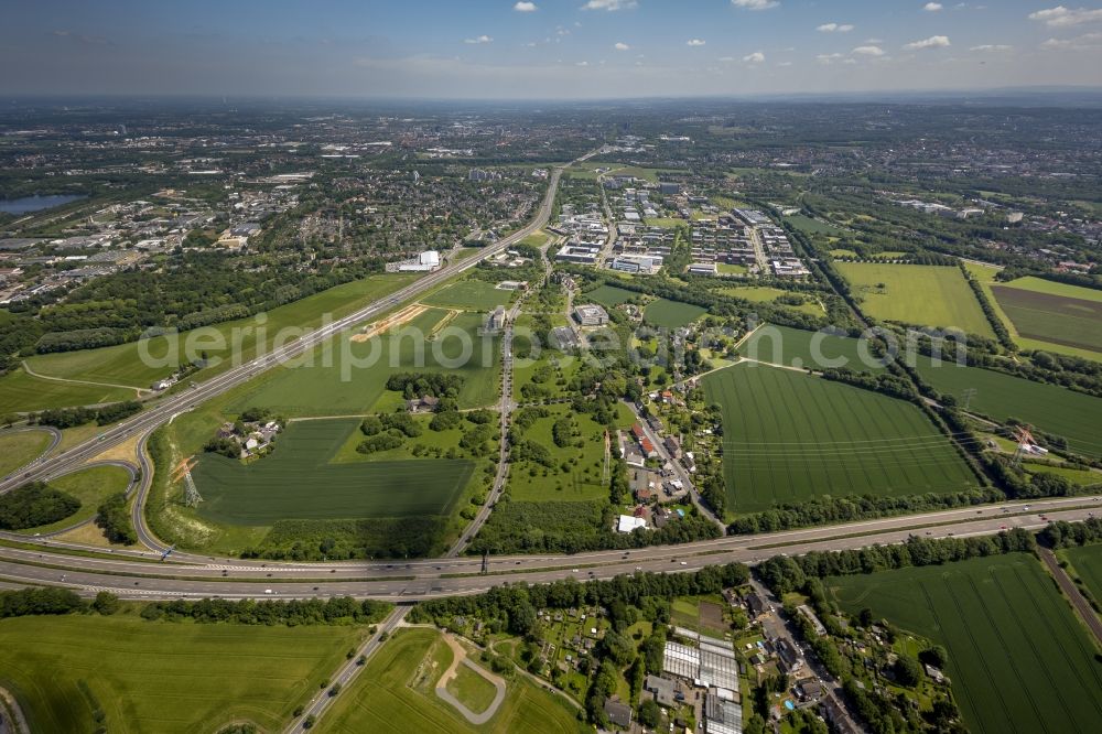 Aerial photograph Dortmund - Commercial settlement on the grounds of the technology park on campus Dortmund in North Rhine-Westphalia