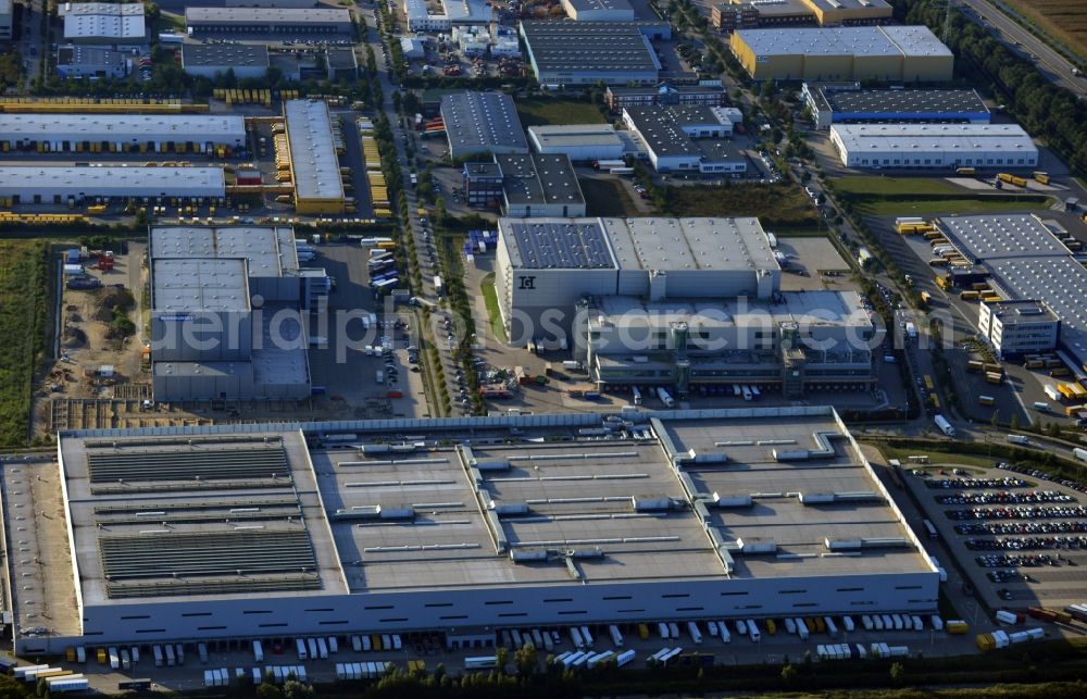 Aerial photograph Hamburg OT Allermöhe - View of the employment zone Allermoehe in Hamburg