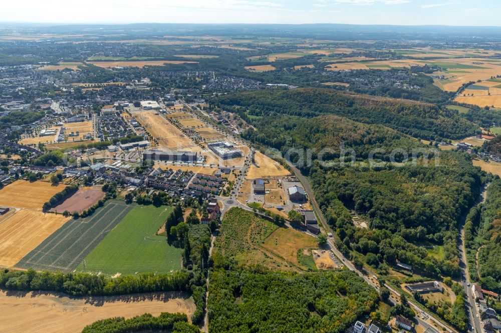 Alsdorf from above - Industrial estate and company settlement Anna entlong of Konrad-Adenauer-Allee on Anna Park in Alsdorf in the state North Rhine-Westphalia, Germany