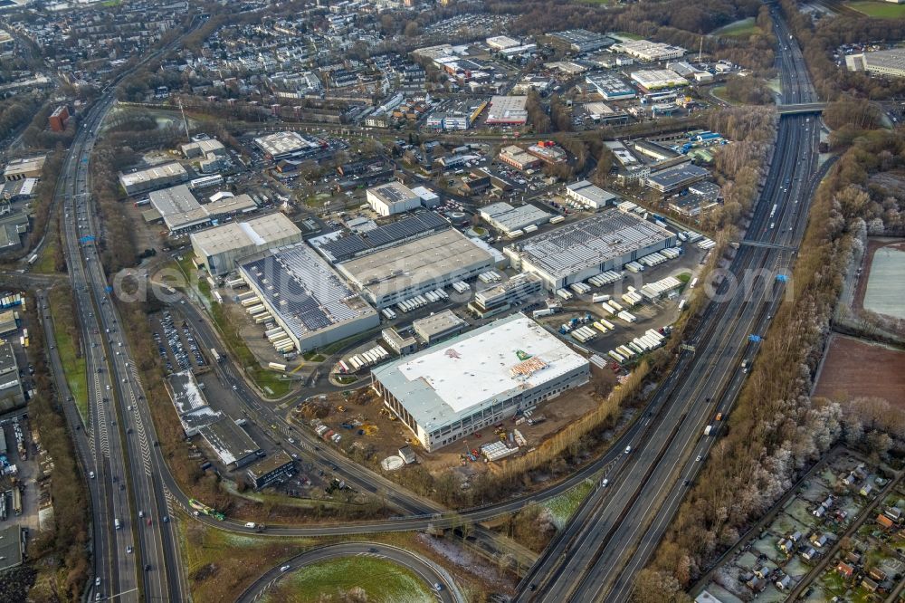 Aerial photograph Bochum - Industrial estate and company settlement in the district Harpen in Bochum at Ruhrgebiet in the state North Rhine-Westphalia, Germany