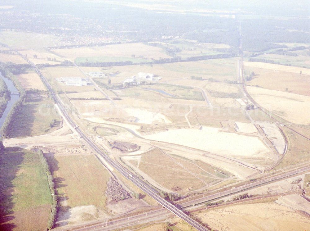 Brieselang / Brandenburg from above - Gewerbegebiet Brieselang am Berliner Ring