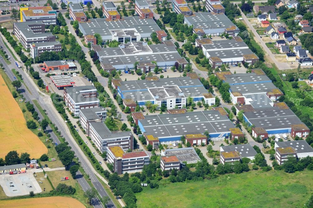 Aerial image Berlin - Office and industrial estate Gip in Mahlsdorf