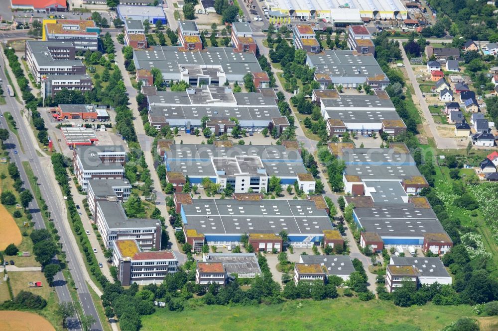 Aerial photograph Berlin - Office and industrial estate Gip in Mahlsdorf