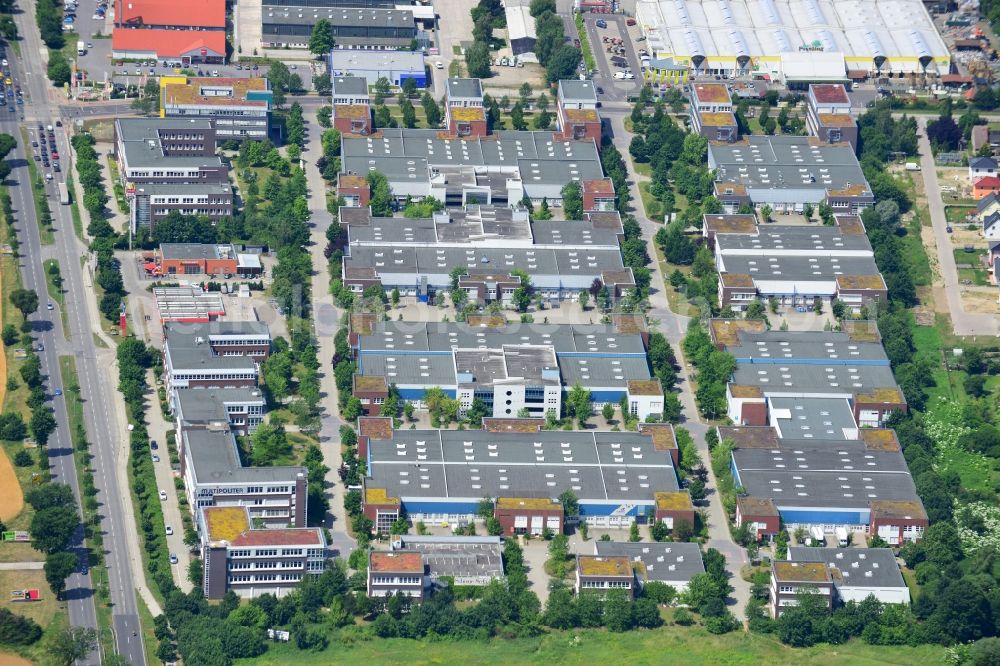 Berlin from above - Office and industrial estate Gip in Mahlsdorf