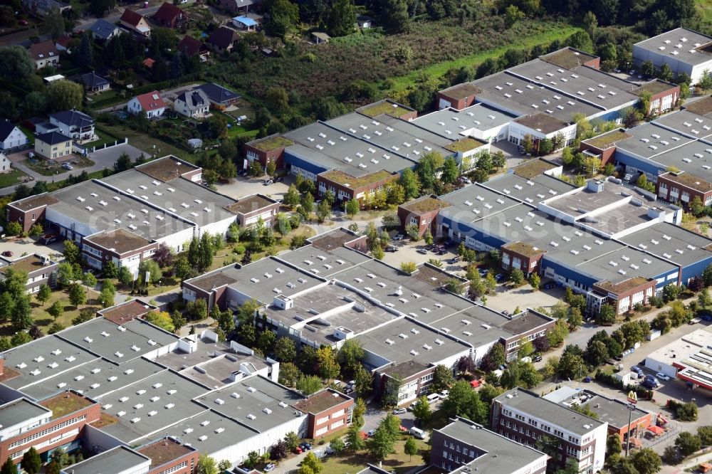 Aerial photograph Berlin - Office and industrial estate Gip in Mahlsdorf