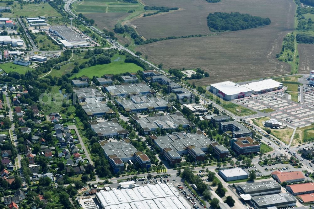 Berlin from the bird's eye view: Office and industrial estate Gip in Mahlsdorf