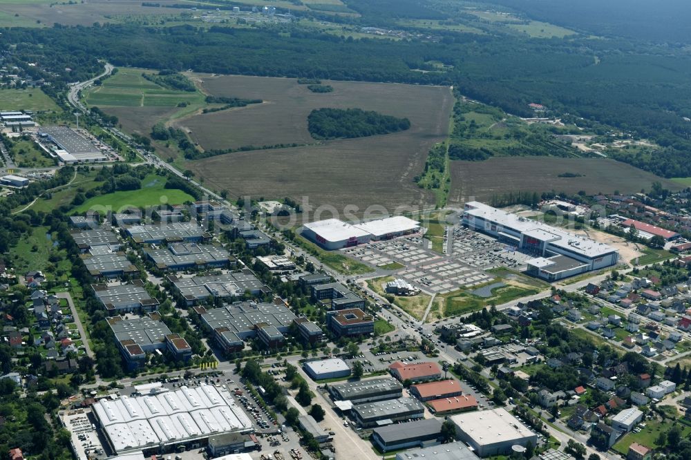 Aerial image Berlin - Office and industrial estate Gip in Mahlsdorf