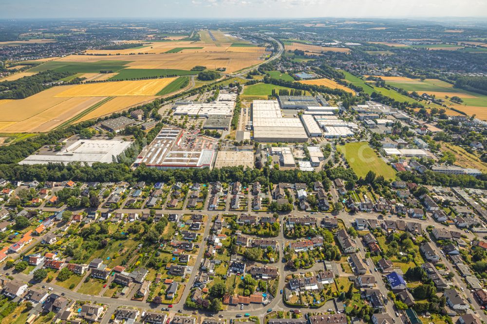 Aerial photograph Dortmund - Industrial estate and company settlement on street Schleefstrasse in Dortmund at Ruhrgebiet in the state North Rhine-Westphalia, Germany