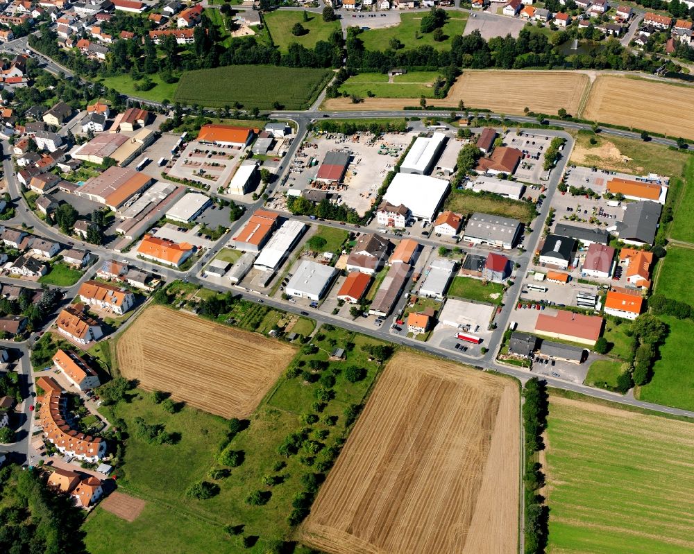 Aerial photograph Dusenbach - Industrial estate and company settlement in Dusenbach in the state Hesse, Germany