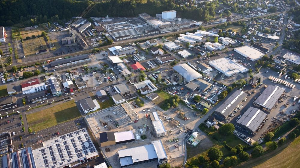 Eitorf from the bird's eye view: Industrial Estate in Eitorf in the state North Rhine-Westphalia, Germany