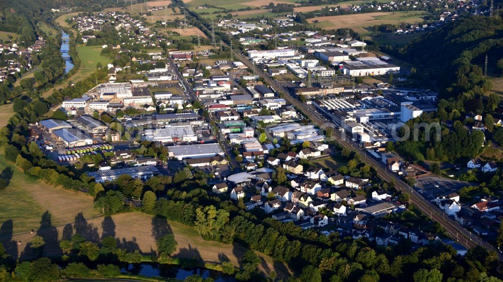 Aerial image Eitorf - Industrial Estate in Eitorf in the state North Rhine-Westphalia, Germany