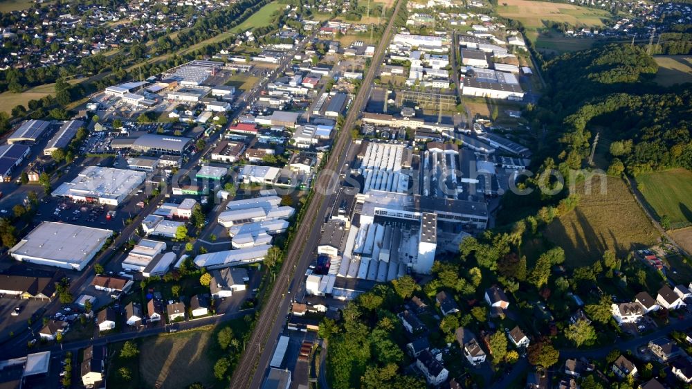 Eitorf from above - Industrial Estate in Eitorf in the state North Rhine-Westphalia, Germany