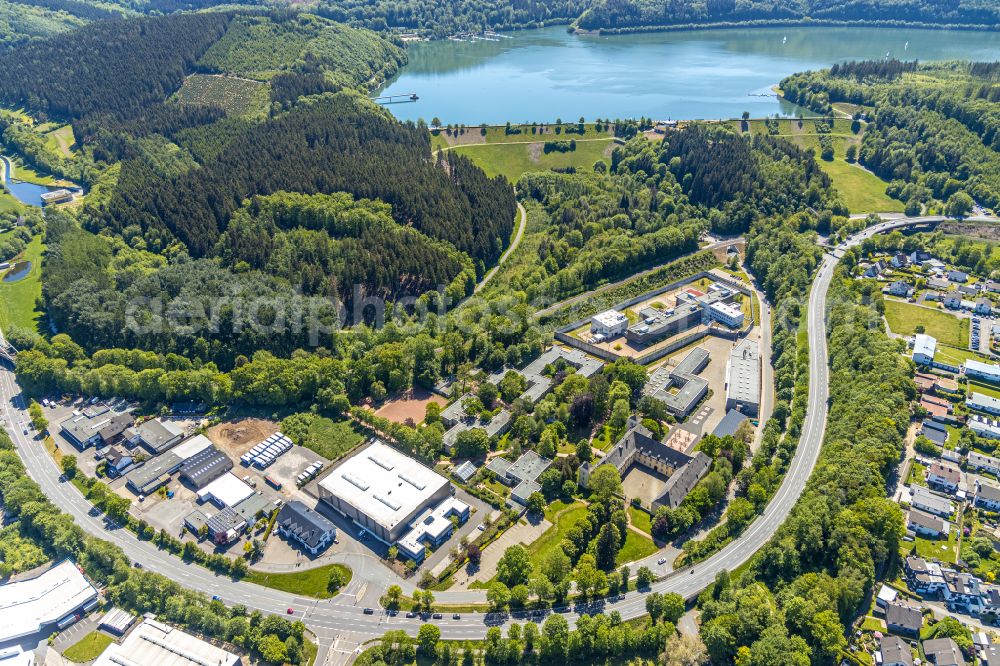 Ewig from above - Industrial estate and company settlement in Ewig in the state North Rhine-Westphalia, Germany