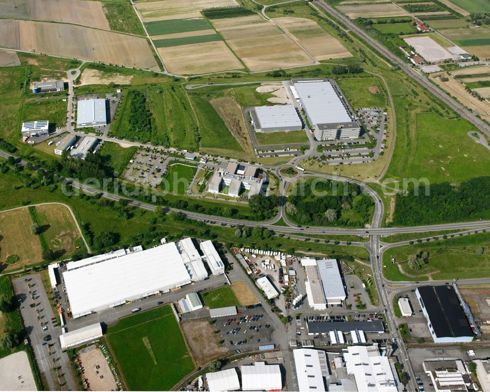 Steinbach from the bird's eye view: Industrial estate and company settlement in Steinbach in the state Baden-Wuerttemberg, Germany