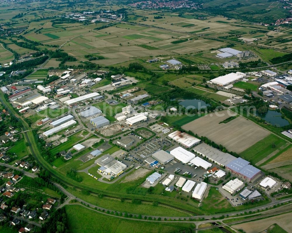 Aerial photograph Vimbuch - Industrial estate and company settlement in Vimbuch in the state Baden-Wuerttemberg, Germany