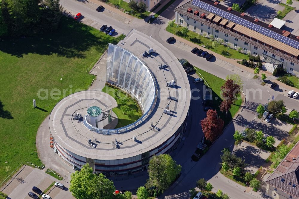 Bad Tölz from the bird's eye view: Industrial estate and company settlement FlintCenter in Bad Toelz in the state Bavaria, Germany