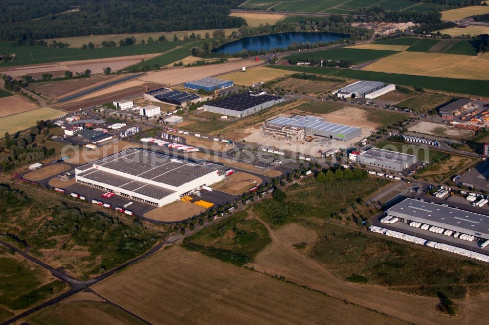 Lahr/Schwarzwald from the bird's eye view: Industrial estate and company settlement on Flugplatz KOHLER Maschinenbau GmbH in Lahr/Schwarzwald in the state Baden-Wuerttemberg, Germany