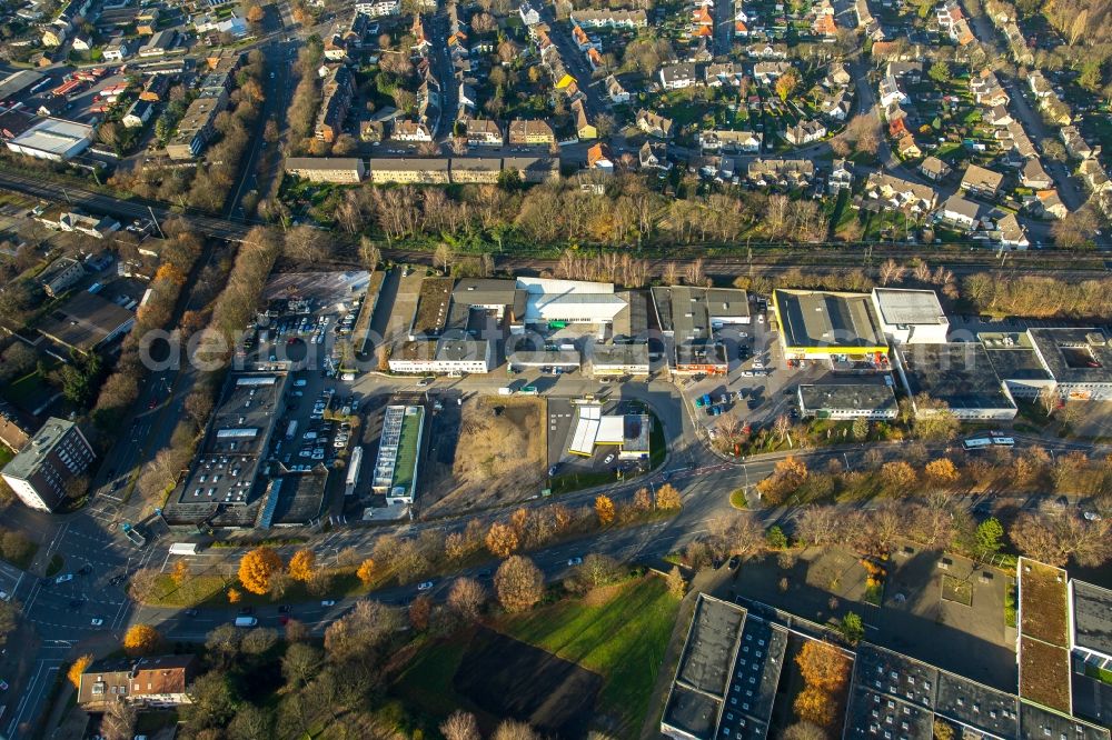 Aerial photograph Gelsenkirchen - Industrial estate and company settlement in Gelsenkirchen-Buer in the state North Rhine-Westphalia