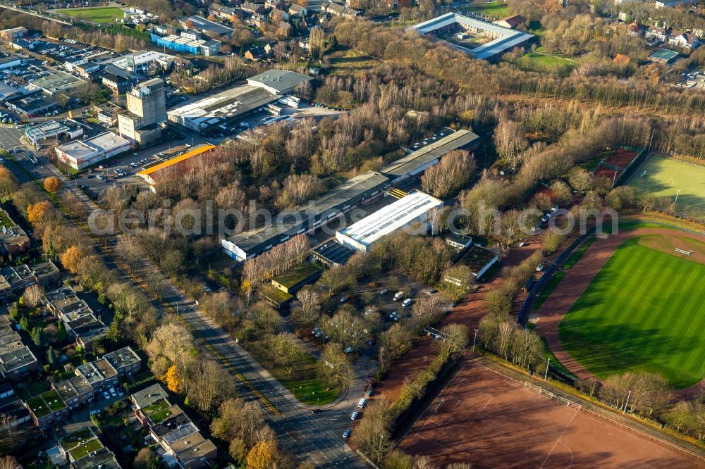 Gelsenkirchen from above - Industrial estate and company settlement in Gelsenkirchen-Buer in the state North Rhine-Westphalia