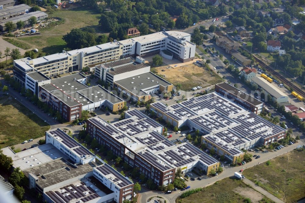 Aerial photograph Potsdam - View at the business site Gip Business in the Park in Potsdams district Babelsberg in the federal state of Brandenburg