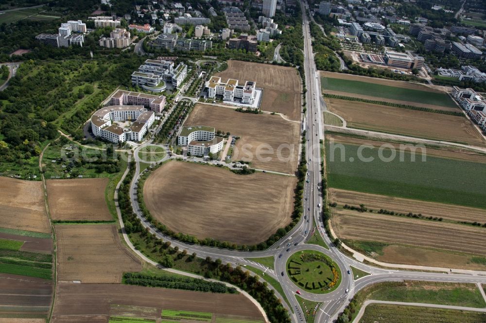 Mainz from the bird's eye view: Industrial park in Mainz Gonsenheim in Rhineland-Palatinate