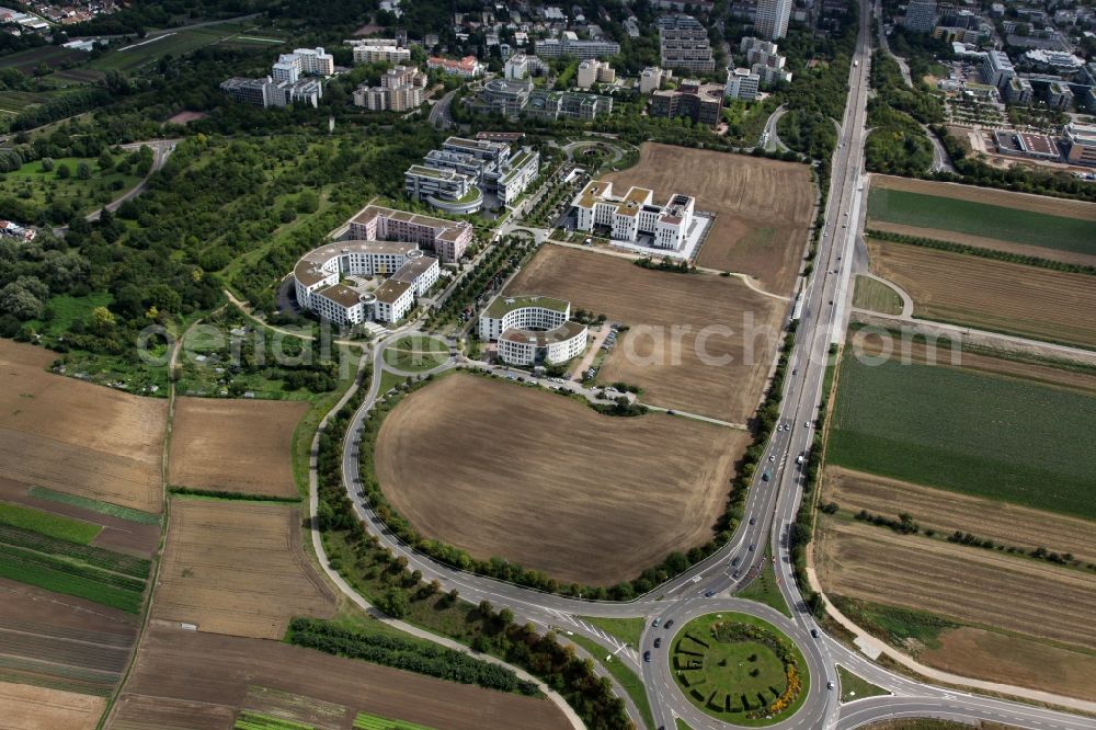 Aerial image Mainz - Industrial park in Mainz Gonsenheim in Rhineland-Palatinate