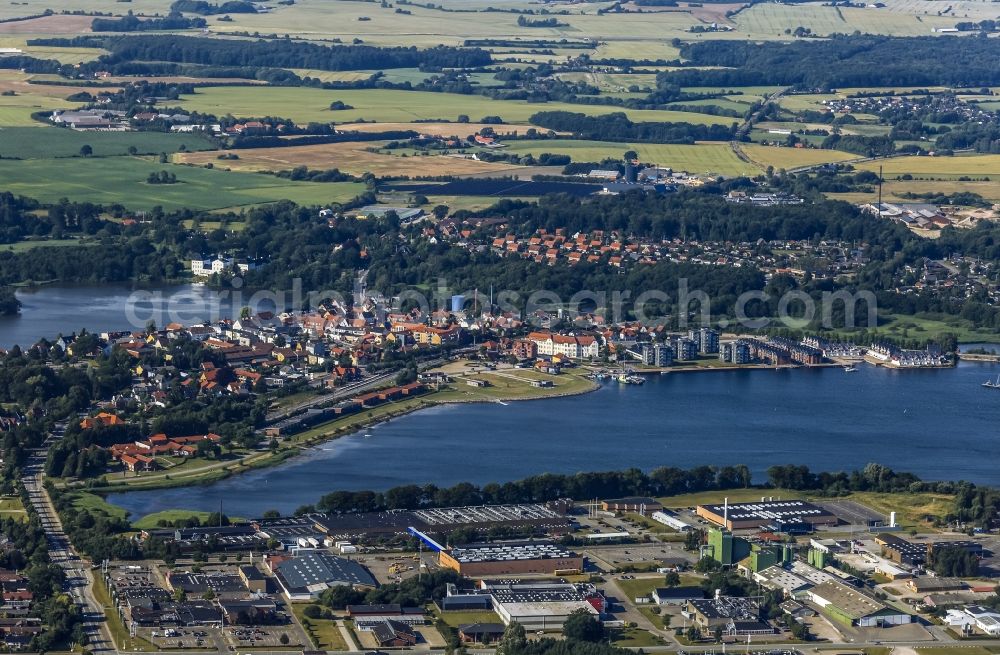 Aerial image Graasten - Industrial area in Graasten in Syddanmark, Denmark