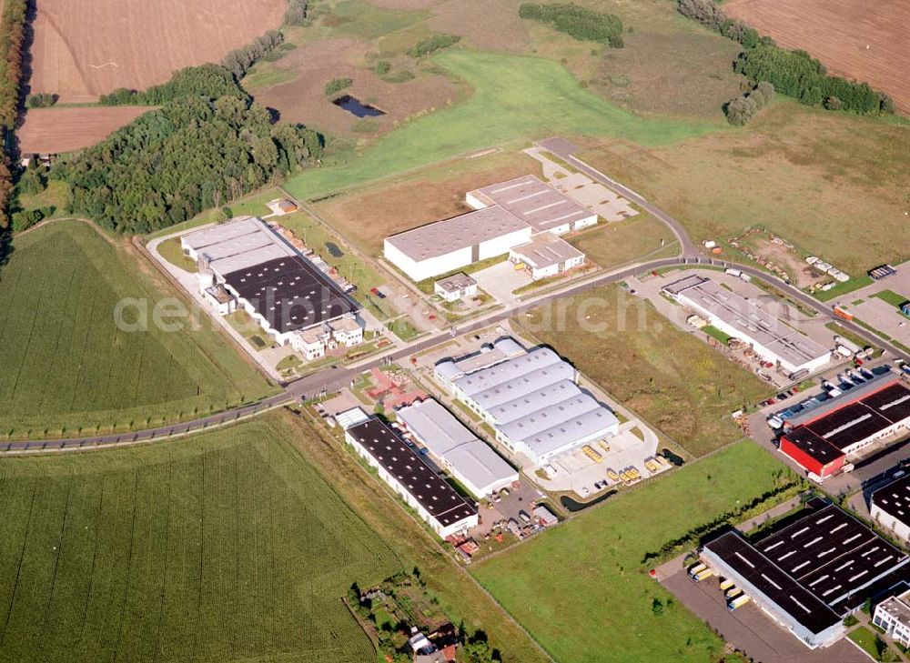 Groß - Kienitz from the bird's eye view: Gewerbegebiet Groß-Kienitz / BRB.