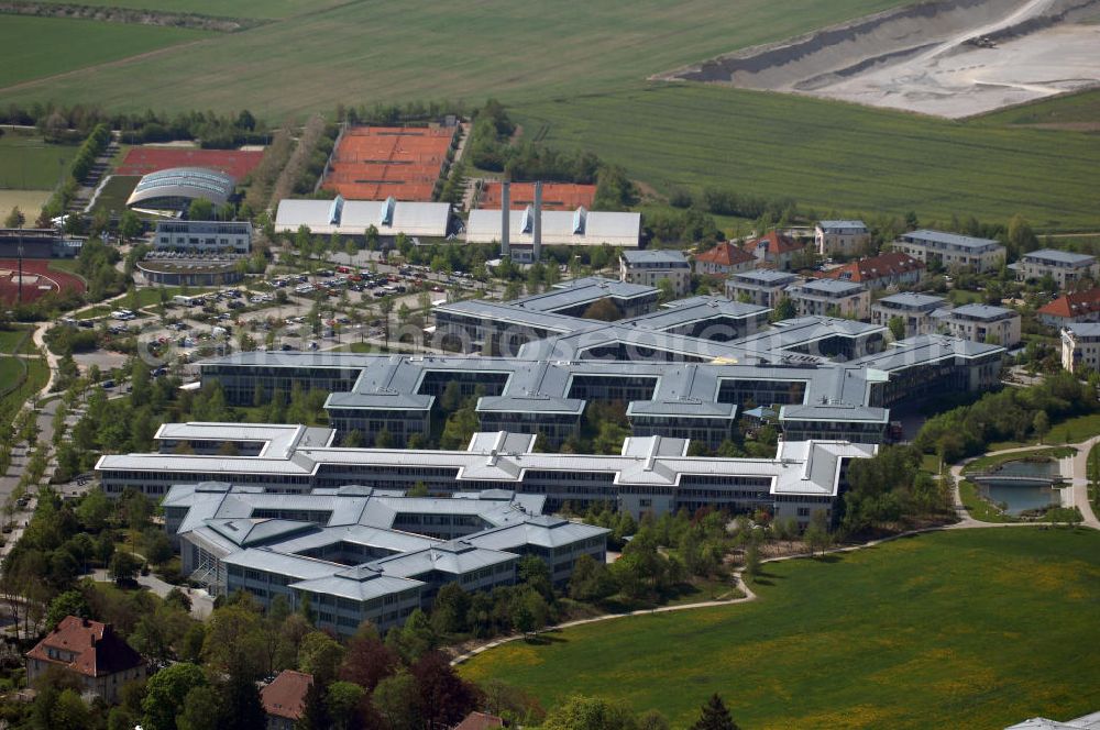 Aerial image Haar - Sicht auf das Neubau-Gewerbegebiet Haar.