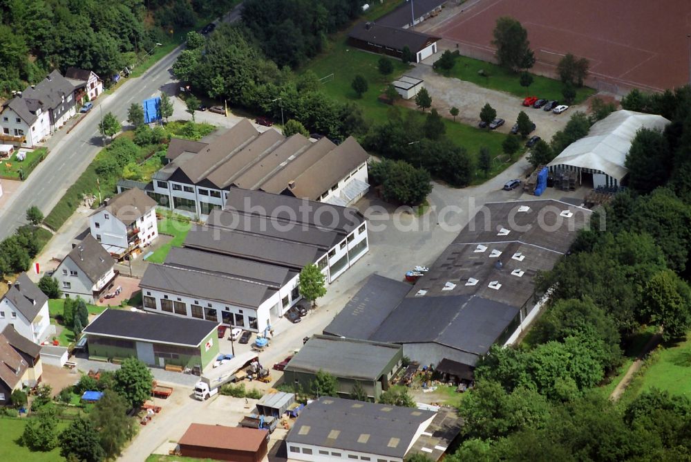 Lennestadt from above - Commercial area with crafts and small industries in Lennestadt in North Rhine-Westphalia