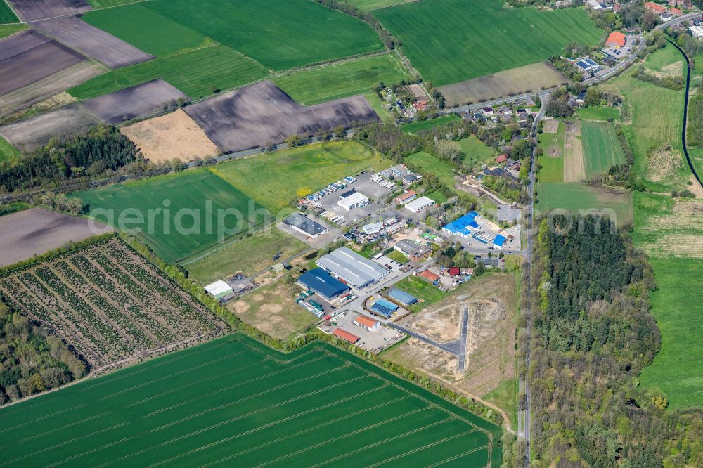 Aerial photograph Himmelpforten - Commercial area in Himmelpforten in the state Lower Saxony, Germany