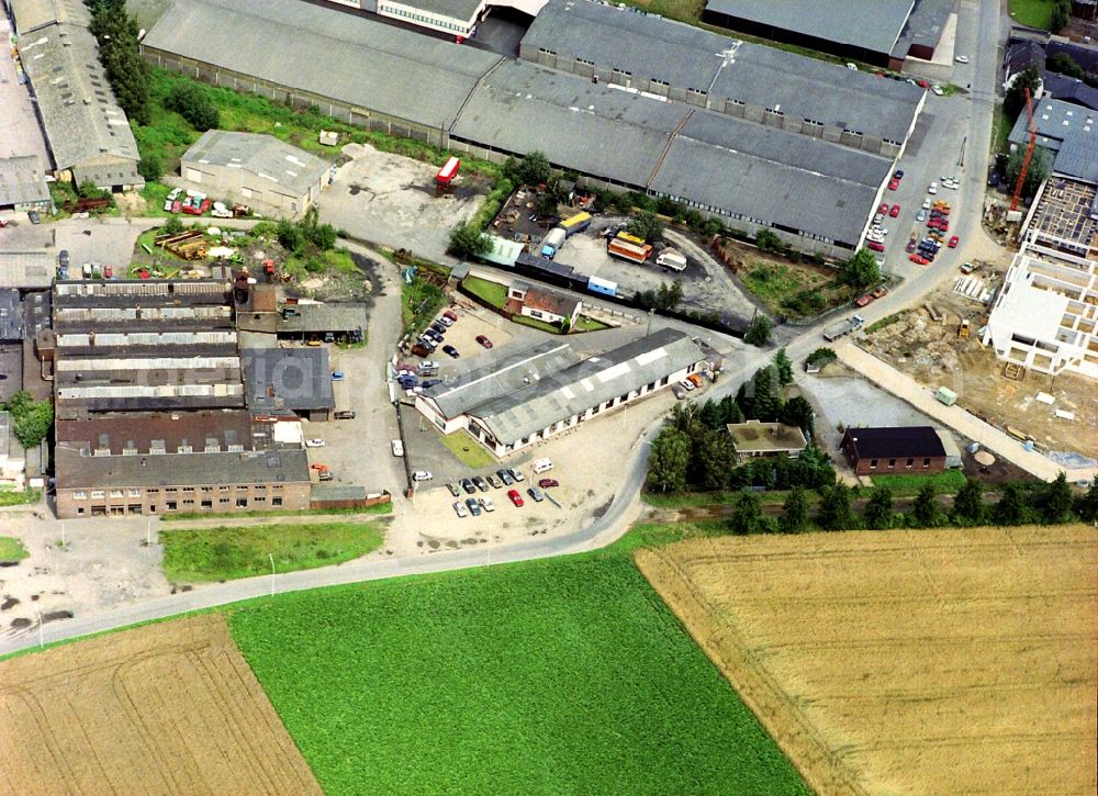 Aerial photograph Kempen - Industrial estate and company settlement St. Hubert in the district Sankt Hubert in Kempen in the state North Rhine-Westphalia