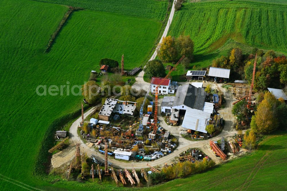 Aerial photograph Ilmmünster - Industrial estate and company settlement on street Kreuzhof in Ilmmuenster in the state Bavaria, Germany