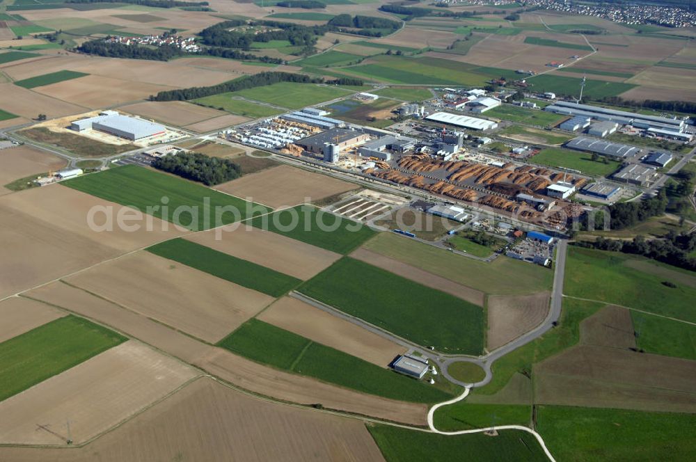 Aerial image INGOLSTADT - Im bayerischen Städtekreuz München, Regensburg, Nürnberg und Augsburg liegt der InterPark. Das Gewerbegebiet bietet eine Gesamtfläche von rund zwei Millionen Quadratmeter. Ein Projekt der HVB-Immobilien AG.