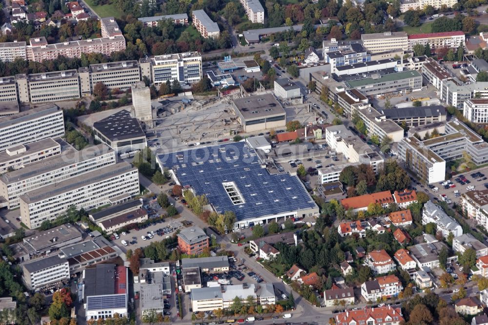 Aerial photograph München - Industrial estate and company settlement Kistlerhofstrasse Schertlinstrasse in Munich in the state Bavaria, Germany